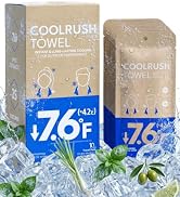 CoolRush Towel with Natural Mint Extract, Instant 3-Second Cooling Towel, Reusable Sports Cooling...
