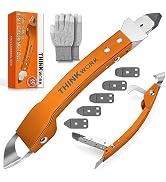 THINKWORK Stainless Steel Caulking Tools, 4 in 1 Sealant Finishing Tool, Grout Removal Tool, Sili...