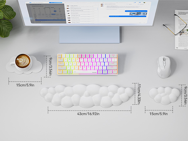 Cloud Keyboard Wrist Rest