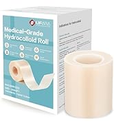 LIFARA Hydrocolloid Roll for Wound Care - Cut-to-Size, Hydrocolloid Patch Bandages with Self-Adhe...
