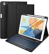 Hamile Keyboard Case for iPad 9th 8th 7th Generation Case with Keyboard 10.2" - 7 Colors Backlit ...