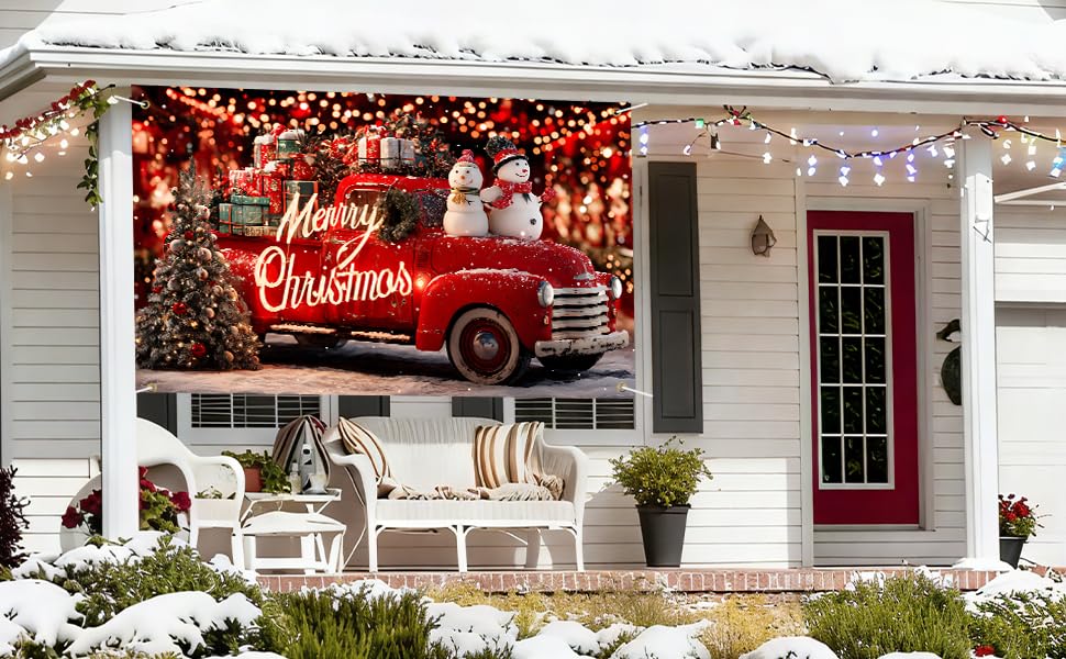 happy Christmas backdrop