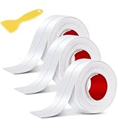 Kwtpsg Caulk Tape, 3 Roll White Self Adhesive Caulk Strip Waterproof, Caulking Sealant Tape for K...