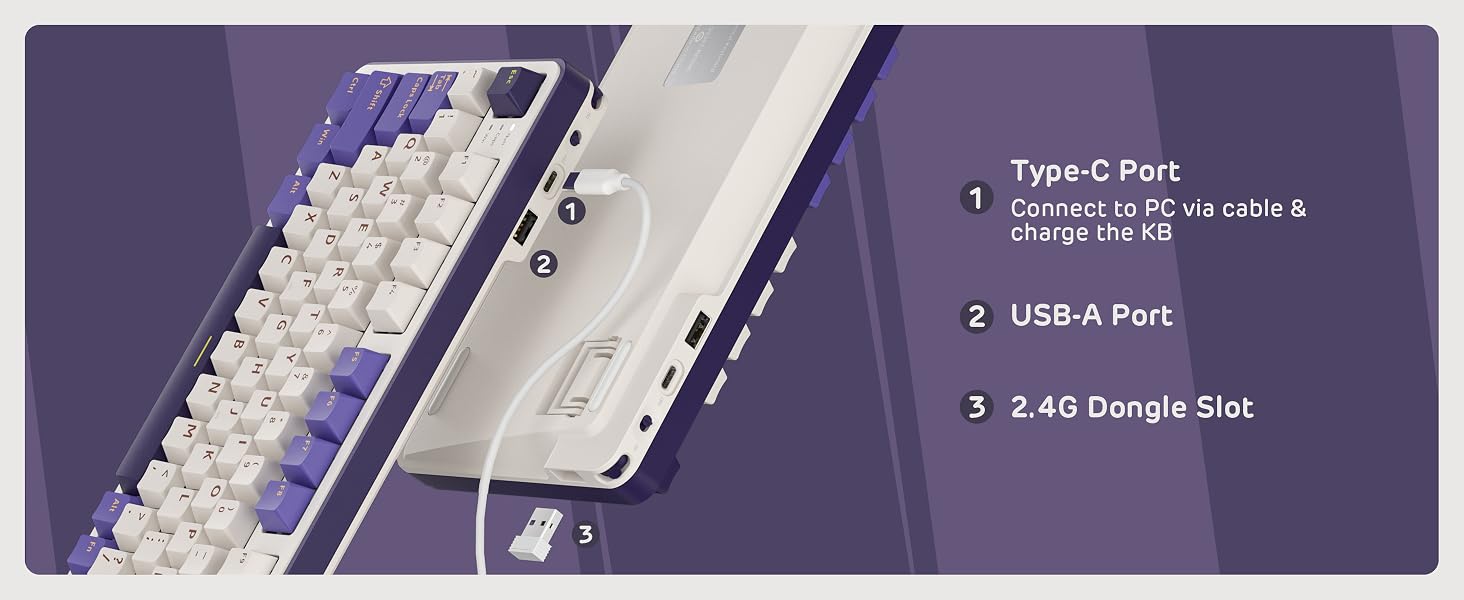 Bluetooth 2.4G mechanical wireless wired BT gaming TKL small portable 80% 65% 60% 70% 60 percent
