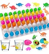 60PCS Small Hatching Dinosaur Eggs for Dinosaur Party Favors Birthday Supplies Goodie Bag Stuffer...