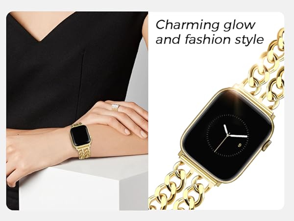 gold apple watch bands for women gold chain bracelet metal apple watch band