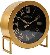 YOUKI Vintage Desk Clock, Digital Clock,Shelf Desk Top Clock Battery Operated, Mantel Clock for L...