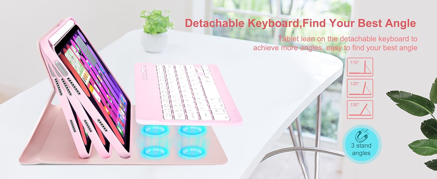 iPad mini A17 Pro keyboard case with mouse