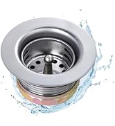 Phivan 2-Inch Kitchen Sink Drain Strainer, RV Sink Drain Assembly with Basket, Fits 2-Inch/2-1/2-...