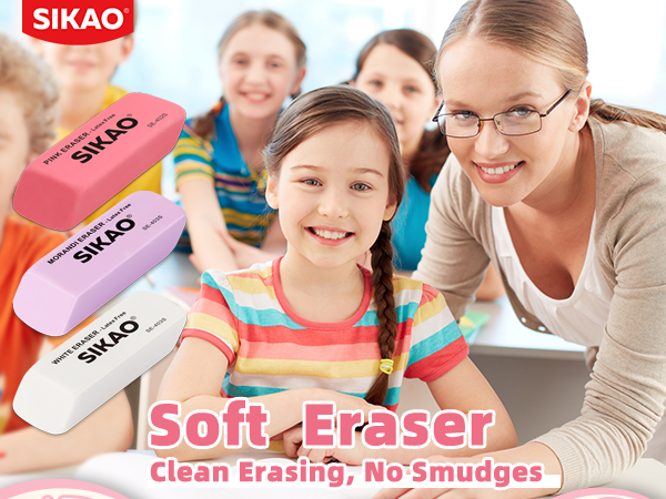 01 Sikao Pencil Erasers for Kids -403S APPA+