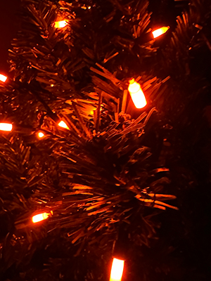 orange halloween lights
