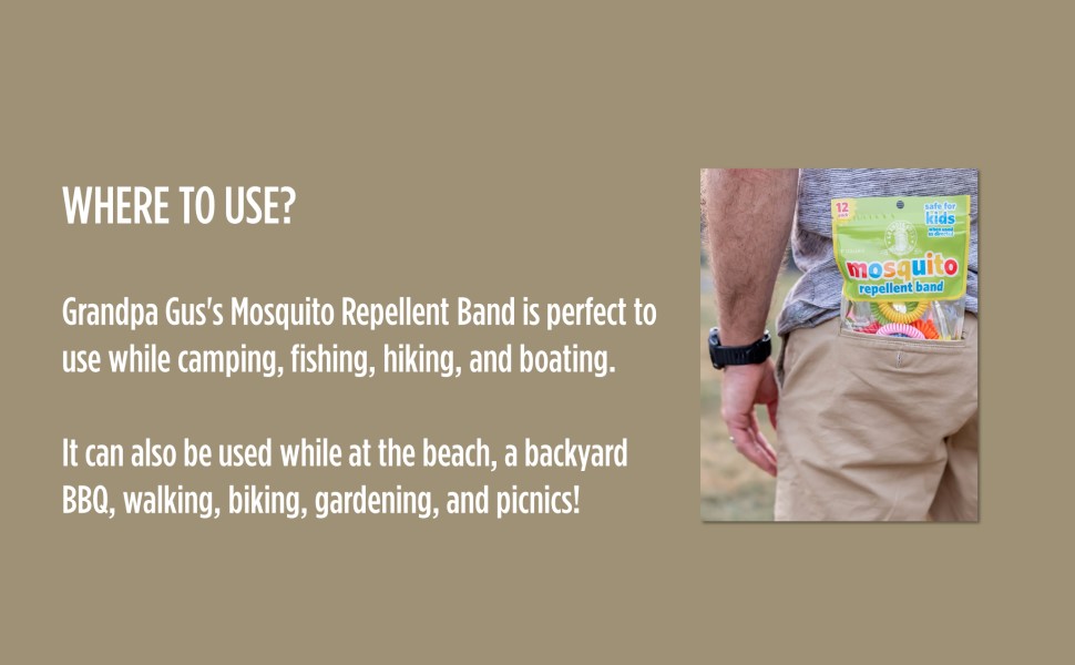 Grandpa Gus Mosquito Repellent Bands