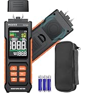 Proster 2-in-1 Moisture Meters Pin Pinless Tester for Wood/Drywall | Pin+Pinless (non-invasive) C...