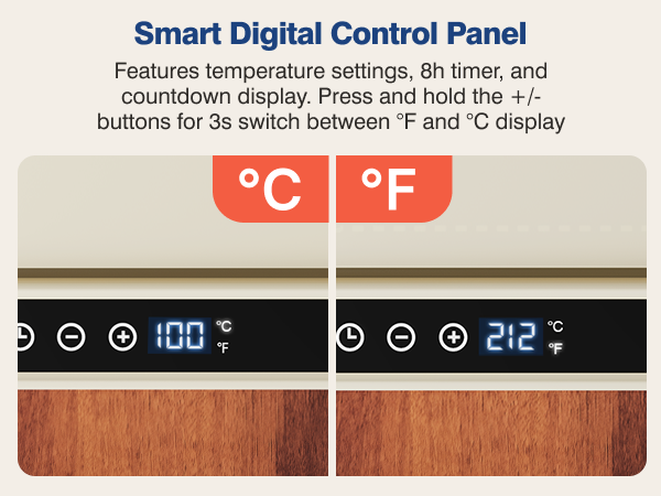 iTRUSOU Silicone Food Warming Mat smart control panel