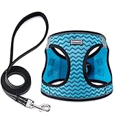 BOOMIBOO Dog Harness with Leash Set, No Pull Adjustable Reflective Step-in Puppy Pet Vest Harness...