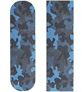 ZUEXT 9" x 33" Skateboard Grip Tape, 2Pack Blue Camo Waterproof Longboard Grip Tape, Bubble Free ...