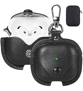 Maxjoy for AirPods 4 Case Leather, for AirPods 4th Generation Case Cover Leather AirPod Gen 4 Pro...