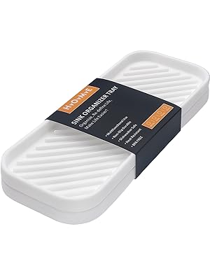 Silicone trays for kitchen sinks, bathroom counters, laundry rooms, dressing tables