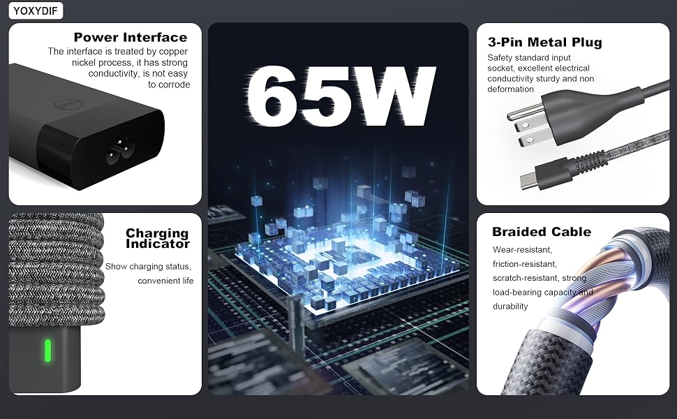 65w usb c laptop charger