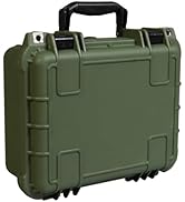 Jack Boss 14 inch Hard Case Portable Weather Waterproof Protective Camera Case with Customizable ...