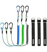 Booms Fishing T02 Fishing Pole Tether, Kayak Paddle Leash, Paddle Board Fishing Accessories, Heav...