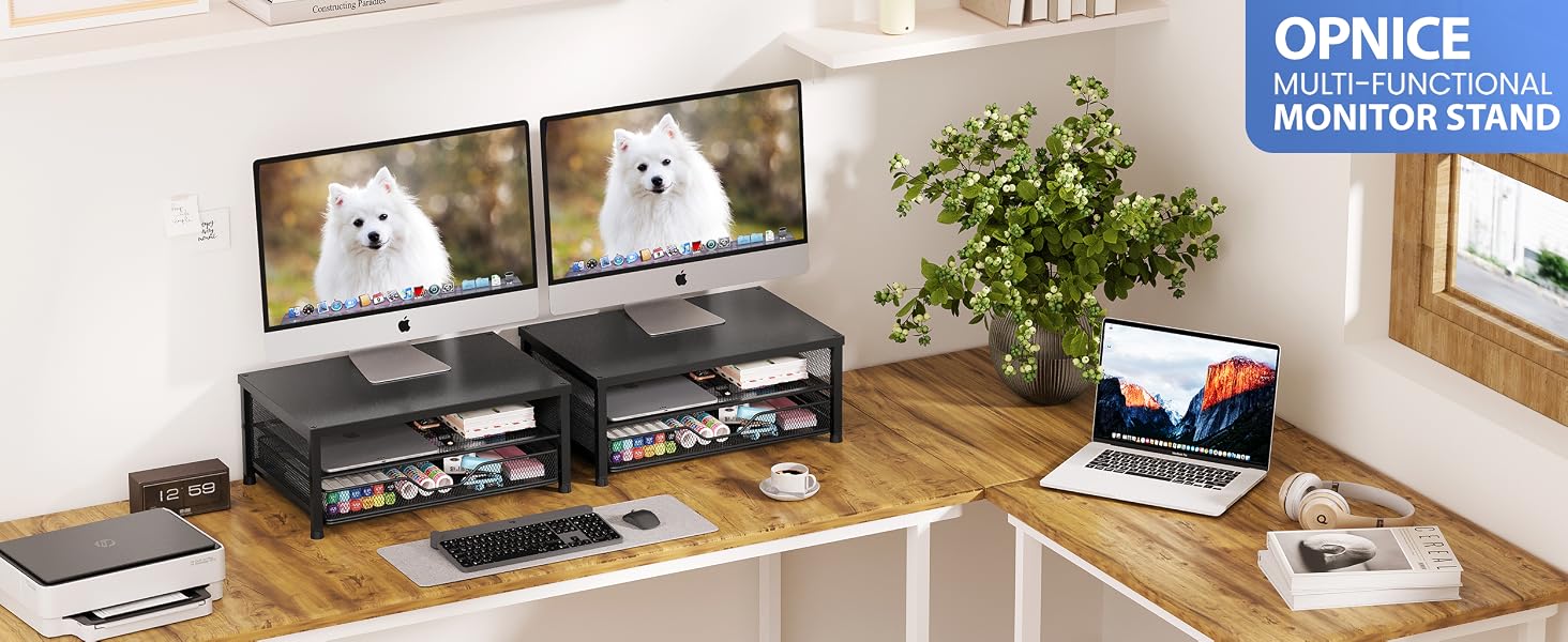 monitor stand for desk organizers and accessories computer stand riser office organization desktop