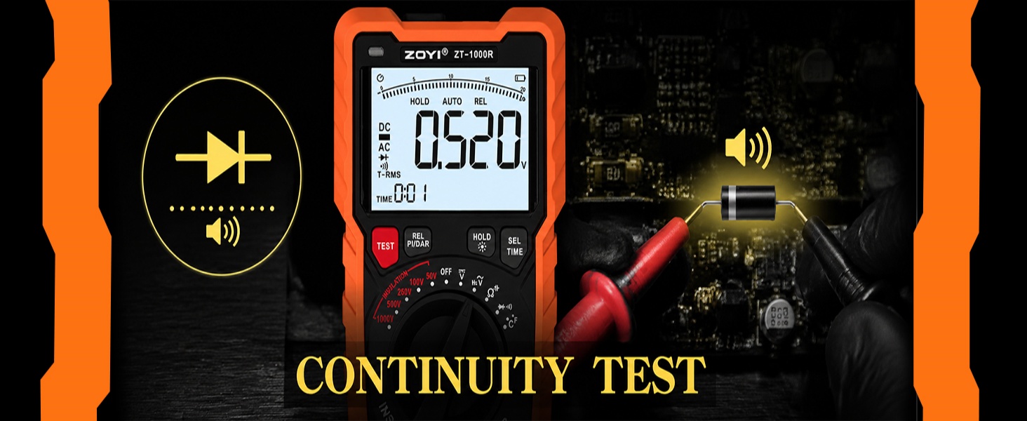 2 in 1 Megohmmeter Multimeter Ohm Meter