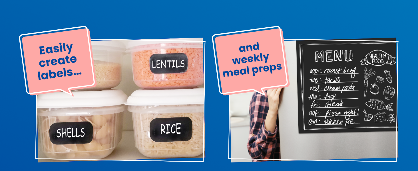 Easily create labels and weekly preps
