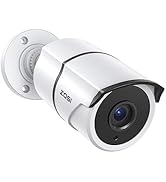 ZOSI 2MP 1080P HD-TVI CCTV Home Security Camera with Audio, Built-in Mic, IP66 Weatherproof, Nigh...