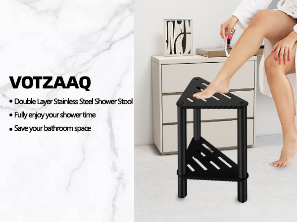 VOTZAAQ shower chair bench shower stool seat adults inside shower wooden stool tub transfer bench
