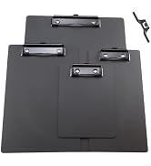 Banjiang Full Black Clipboard,4-Piece Set of Thickened Acrylic Clipboard,Factory Office Plastic C...