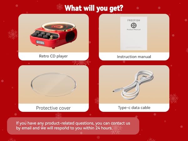 Vintage Radio Music Player with FM Radio