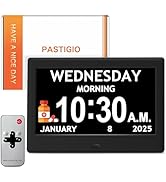 2025 NEW, Digital Clocks, 7'' Dementia Clock with Date and Time for Elderly, Auto-Dimming, 12 Rem...