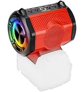 GRVODFRTA Portable Bluetooth Speaker Compatible with Milwaukee M18 18V Battery Wireless BT5.3 and...
