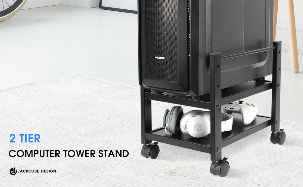 2 tie computer tower stand