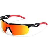 Vcarsian Kids Sunglasses Polarized Baseball Sports Sun Glasses,Lightweight UV400 TR90 Cycling Sha...