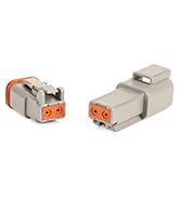 Coolerguys Deutsch DT 2-Pin Connector with Solid Contacts 4 sets