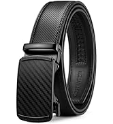 BOSTANTEN Mens Belt Leather Ratchet Belt For Men Dress and Casual with Adjustable Buckle, Trim to...