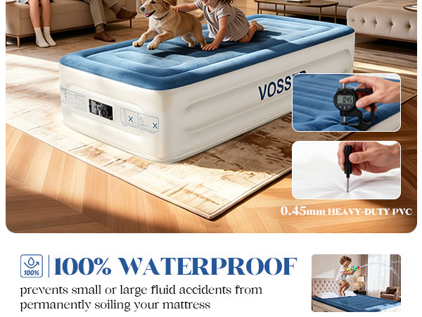 air mattress Twin with built in pump