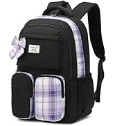 VANKANY School Backpack for Teen Girls Cute Bookbags Middle High School College Laptop Bags Women...