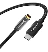 SABRENT USB Type-C to 3.5mm Dual Function Audio Jack Active Adapter 20