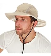 50 UPF Outdoor Safari Sun Mesh Bucket Boonie UV Sun Protection Hat