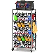 yeshine 50 Can Spray Paint Storage Rack, Metal Aerosol Storage Cart, Rolling Spray Bottle or Lube...