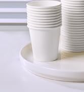 JOLLY CHEF 400 Pack 8 oz Paper Coffee Cups, White Beverages Drinking Cups for Coffee, Water Juice...