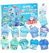 Advent Calendar 2025,24 Days of Christmas Countdown Calendar, Blue Slime Kit, Different Butter Sl...