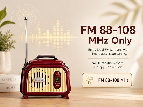 retro mini radio