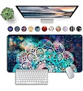 ALILANG Large Mouse Pad, Gaming Mouse Pad, Laptop Desk Mat Easy Gliding Mousepad with Stitched Ed...