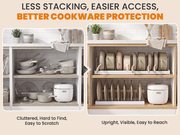 pots and pans organizer