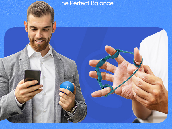 Stress Ball and Grip Strength Trainer Kit