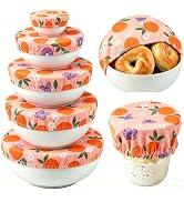 Pedobi Bowl Covers Reusable Bread Proofing Bowl Covers Sourdough Bread Baking Accessories, Oranges